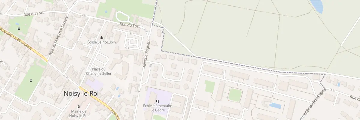 Plan du 13 All de la Clairiére à Noisy-le-Roi