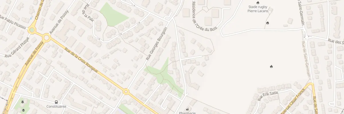 Plan du 8 Rue Claude Rouget de Lisle à Achères