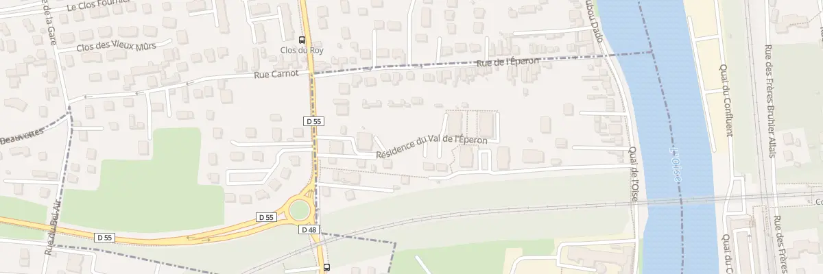 Plan du 1 Res du Val de l’Eperon à Andrésy