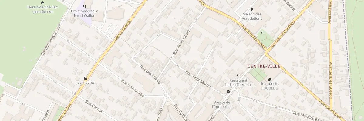 Plan du 14 Rue Saint Martin à Achères