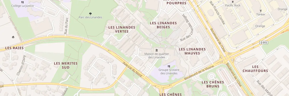 Plan du 8 Rue des Linandes Vertes à Cergy