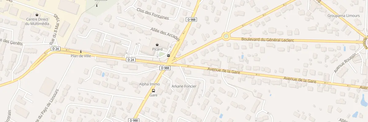Plan du 50 Av de la Gare à Limours