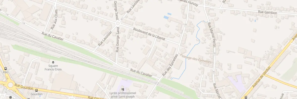 Plan du 2B Bd de la Liberté à Vierzon