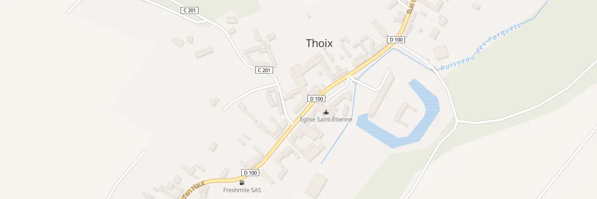 Plan du 11 Rue du Village à Thoix