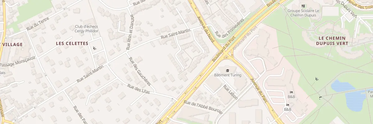 Plan du 23 Rue des Cerisiers à Cergy