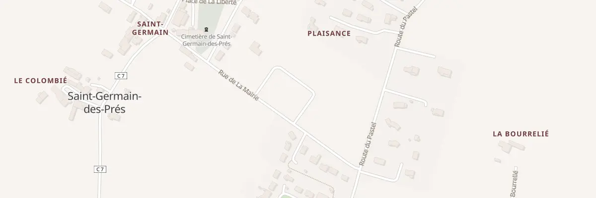 Plan du 150 Rue de la Plaine à Saint-Germain-des-Prés