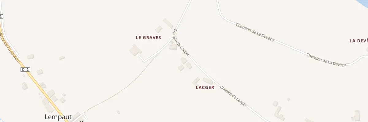 Plan du 87 Rte du Gravas à Lempaut
