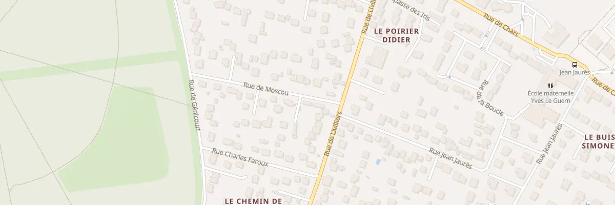 Plan du 1B Rue de Moscou à Osny