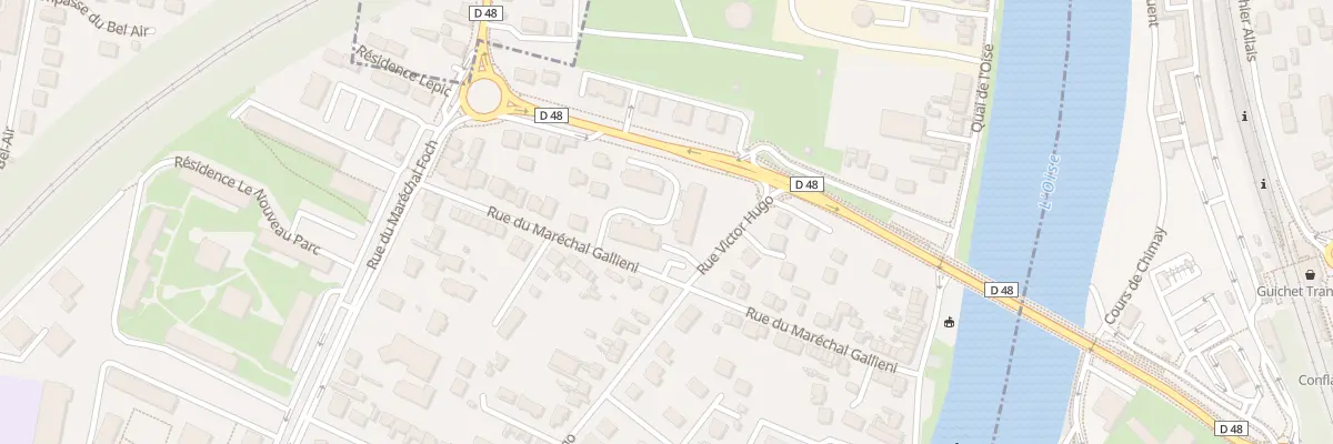 Plan du 9001 Res du Pont de Conflans à Andrésy