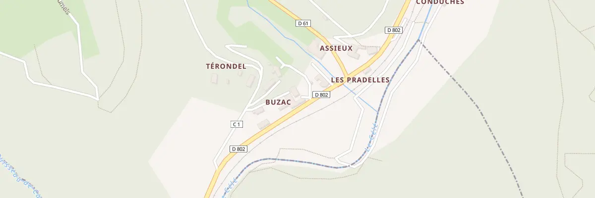 Plan du 5550F Buzac à Viazac