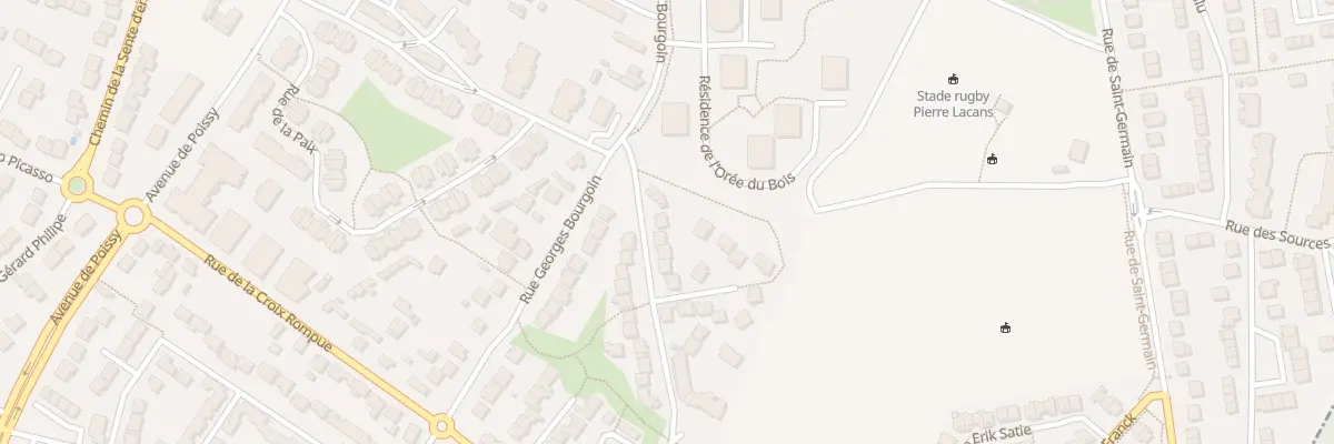 Plan du 3 Rue Claude Rouget de Lisle à Achères