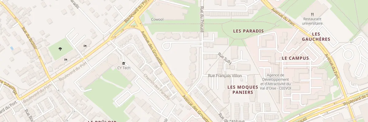 Plan du 14 Rue du Prieuré à Cergy