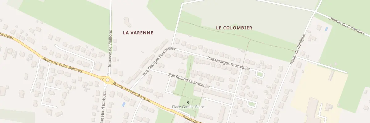 Plan du 23 Rue Georges Fauconnier à Vierzon