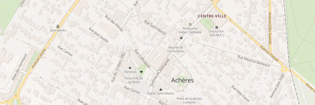 Plan du 9 Rue Traversière à Achères