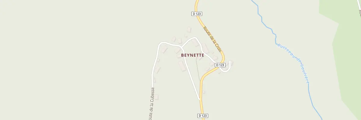 Plan du 3 Rte de la Cubesse à Ambrugeat