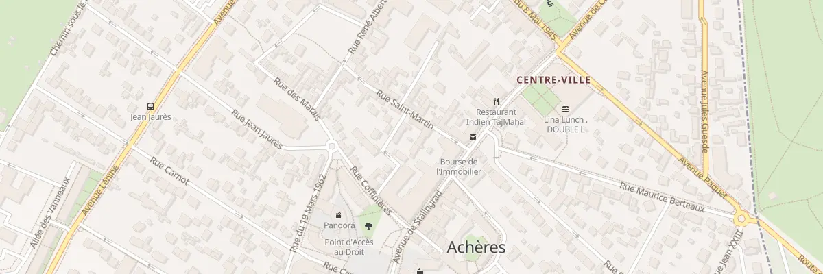 Plan du 3 Rue Traversière à Achères