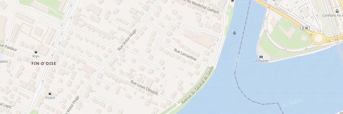 Plan du 9 Rue Lamartine à Andrésy