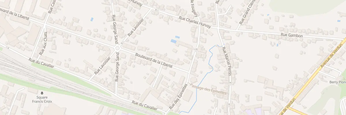 Plan du 3 Bd de la Liberté à Vierzon