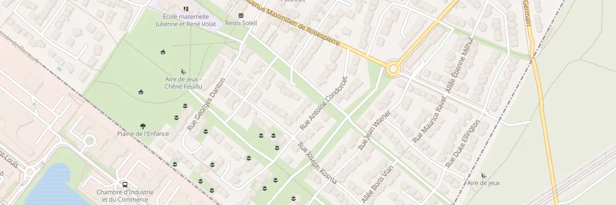Plan du 12 Rue Antoine de Condorcet à Achères
