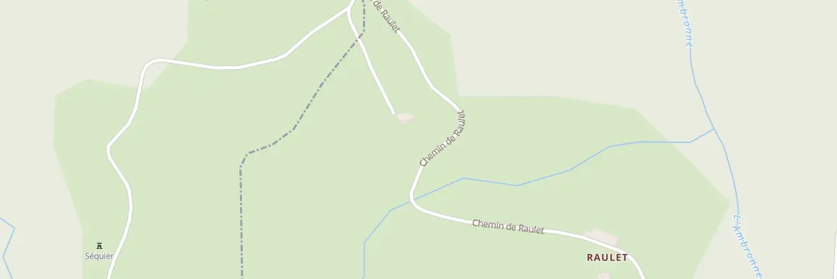 Plan de Raulet à Saint-Benoît