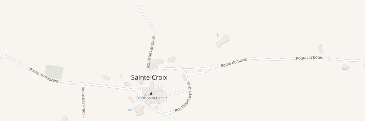 Plan du 7 Rte du Bouïs à Sainte-Croix