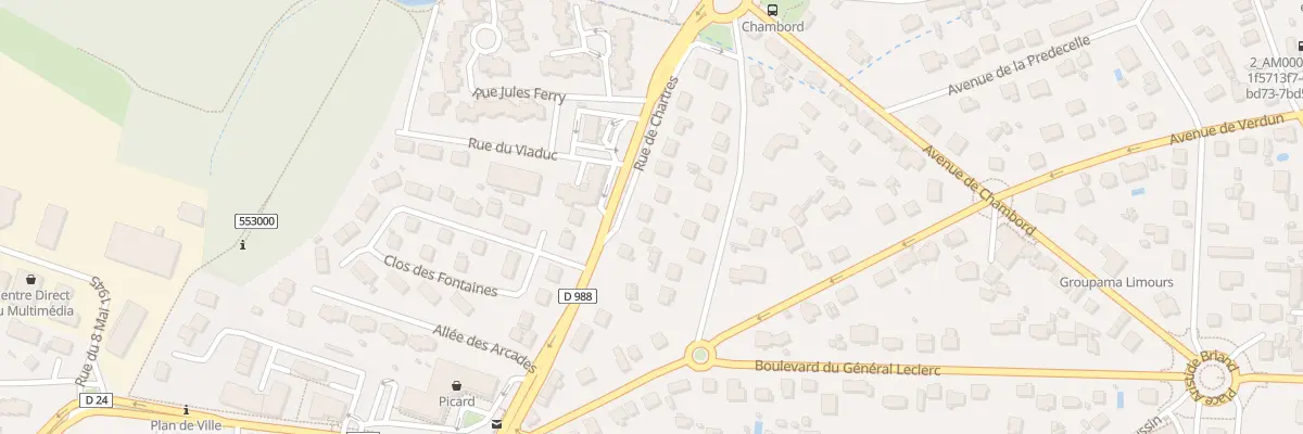 Plan du 15 Rue de Chartres à Limours