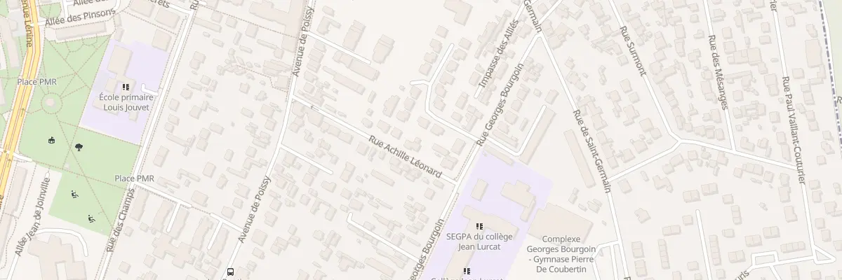 Plan du 10 Rue Georges Bourgoin à Achères