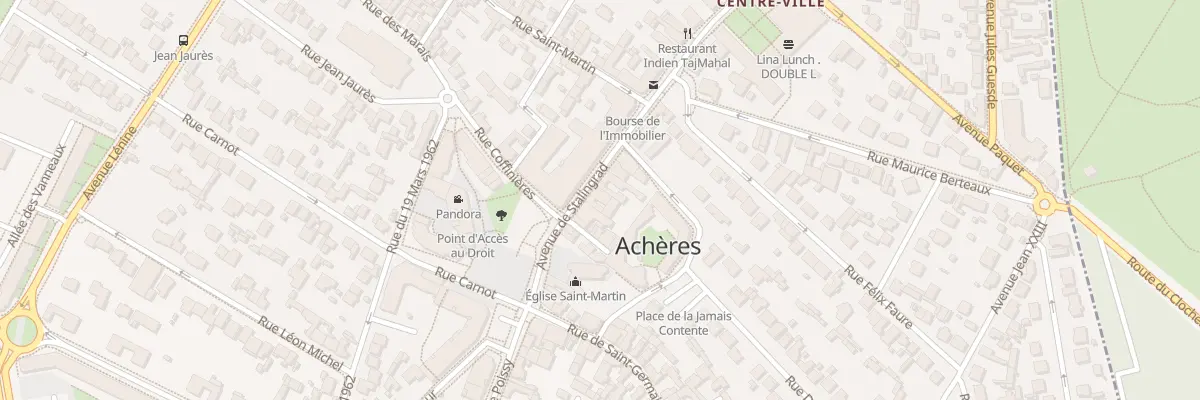 Plan du 24 Av de Stalingrad à Achères