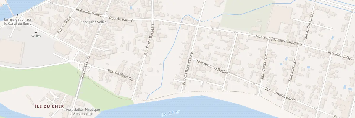 Plan du 21 Rue du Bois d’Yèvre à Vierzon