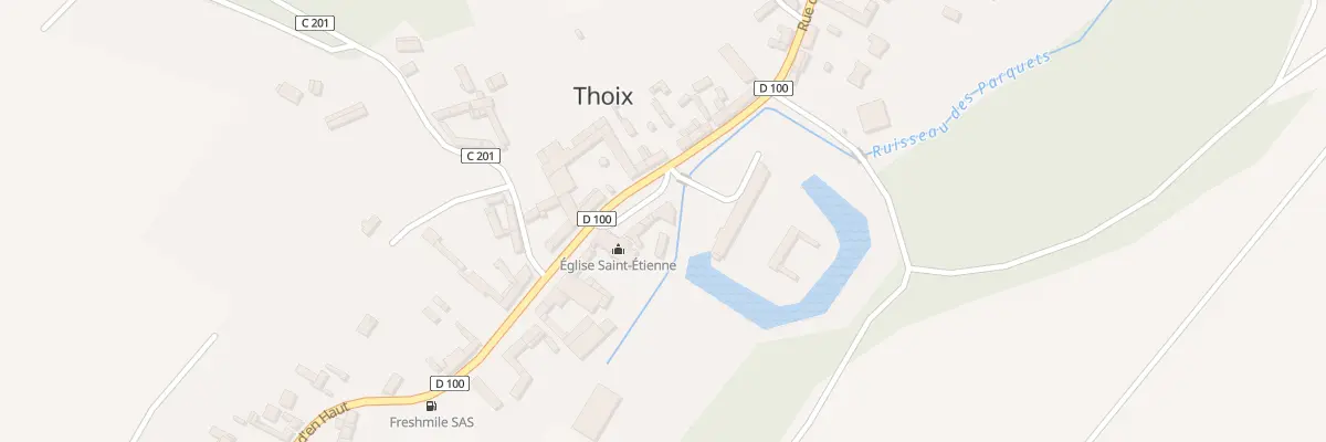 Plan du 14 Rue du Village à Thoix