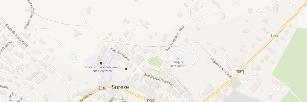 Plan du 3 Rue du 19 Mars 1962 à Sorèze