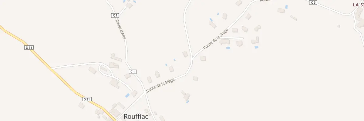 Plan du 13 Rte de la Siège à Rouffiac