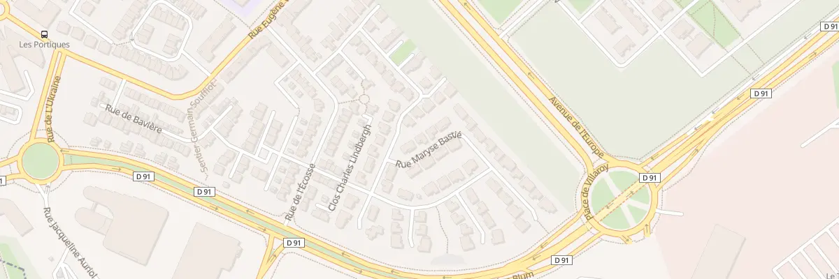 Plan du 3 Rue Maryse Bastié à Guyancourt