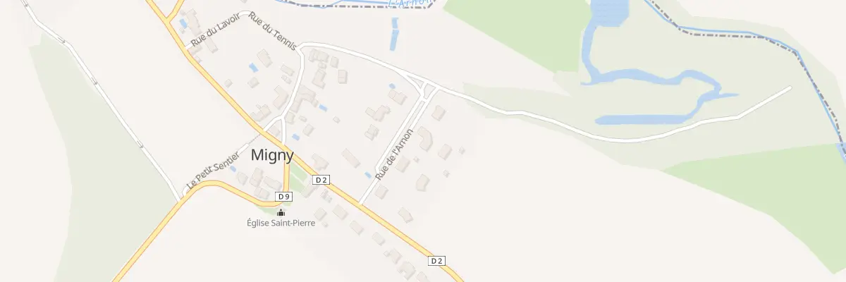Plan du 10 Rue de l’Arnon à Migny