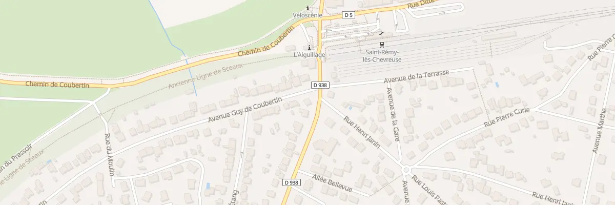 Plan du 1 Av Guy de Coubertin à Saint-Rémy-lès-Chevreuse