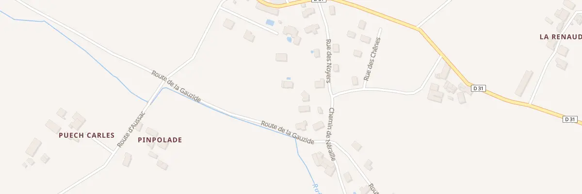 Plan du 8 Rte de la Gauzide à Rouffiac