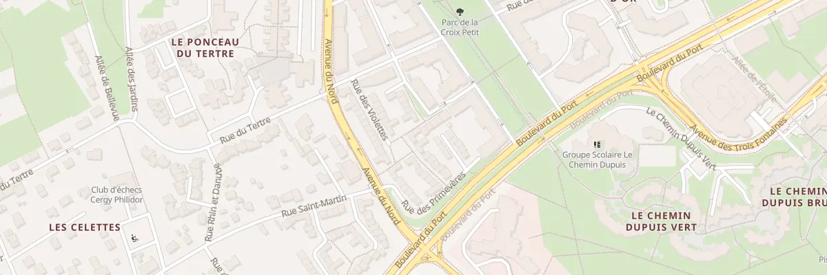 Plan du 5 Rue des Primevères à Cergy