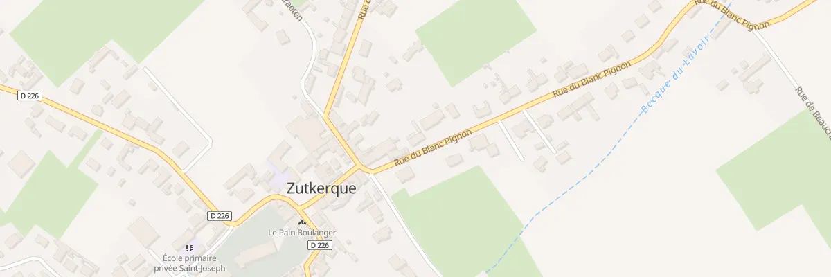 Plan du 57 Rue du Blanc Pignon à Zutkerque