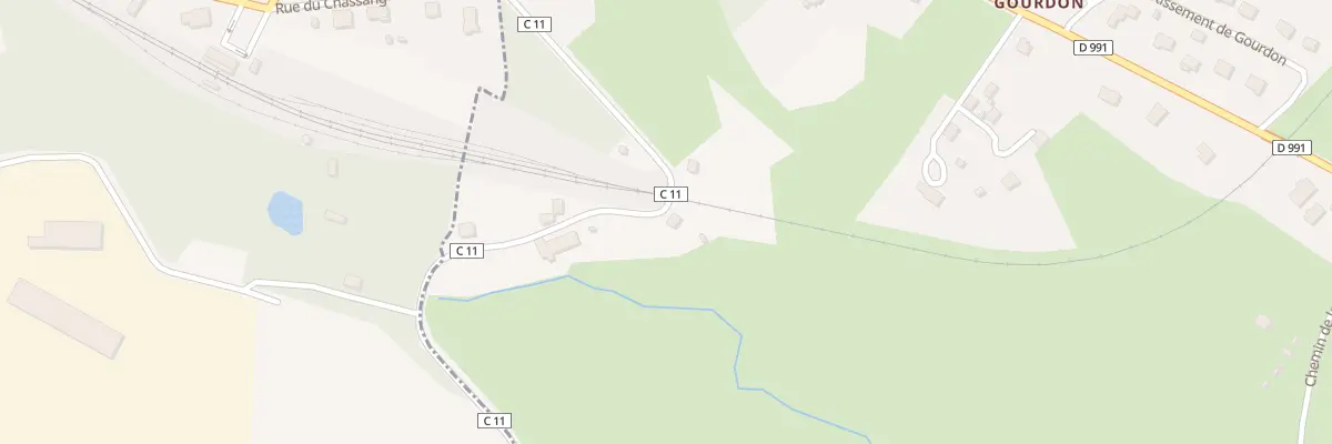 Plan du 13 Rte de Vieux Gourdon à Moustier-Ventadour