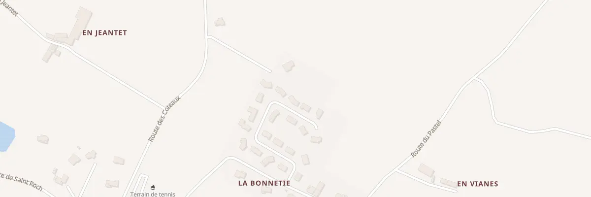 Plan du 5543 La Bonnetie à Saint-Germain-des-Prés