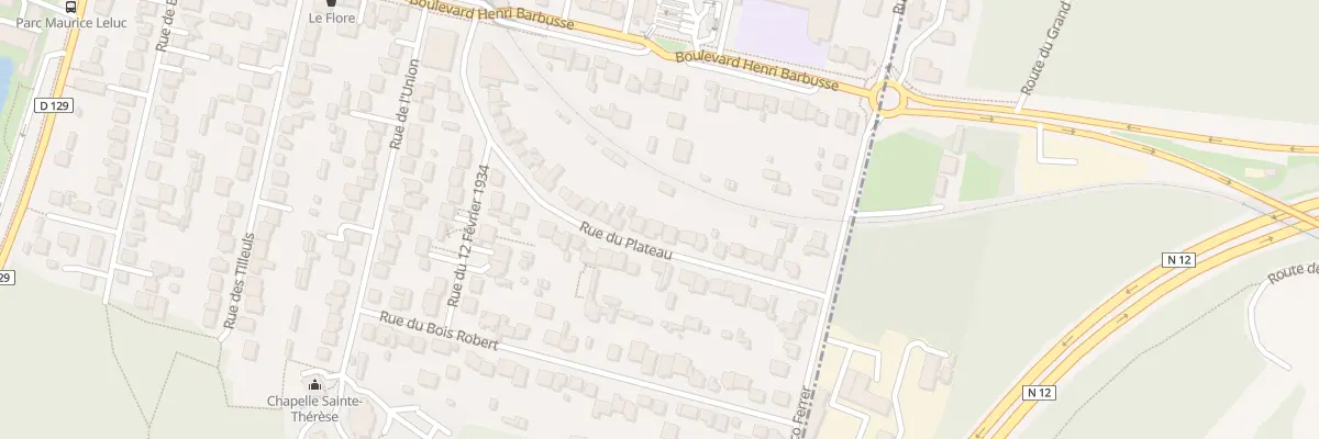 Plan du 18 Rue du Plateau à Saint-Cyr-l’École