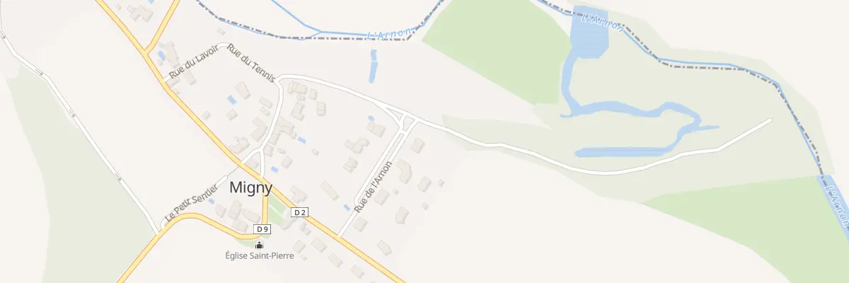 Plan du 16 Rue de l’Arnon à Migny