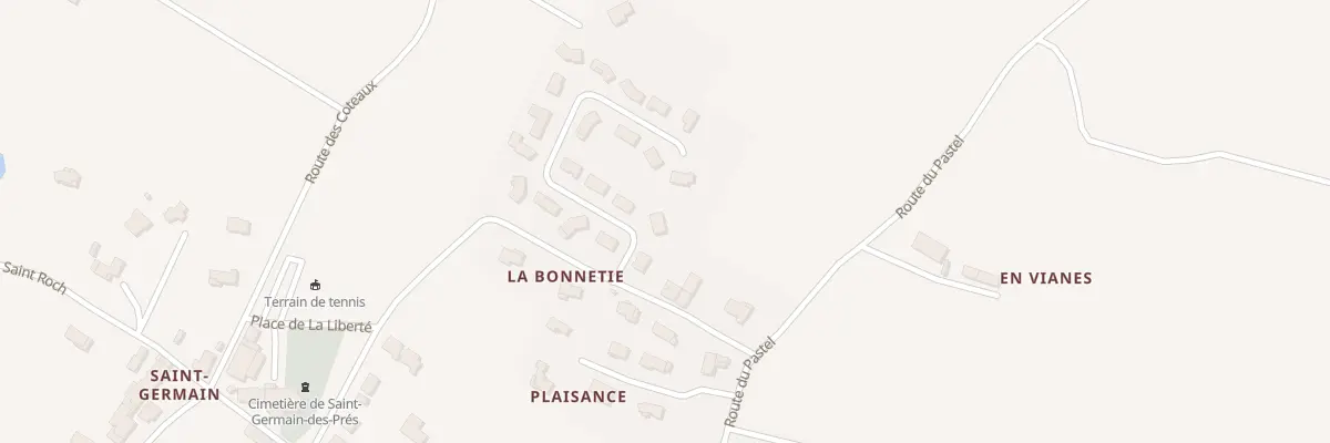 Plan du 5955 La Bonnetie à Saint-Germain-des-Prés