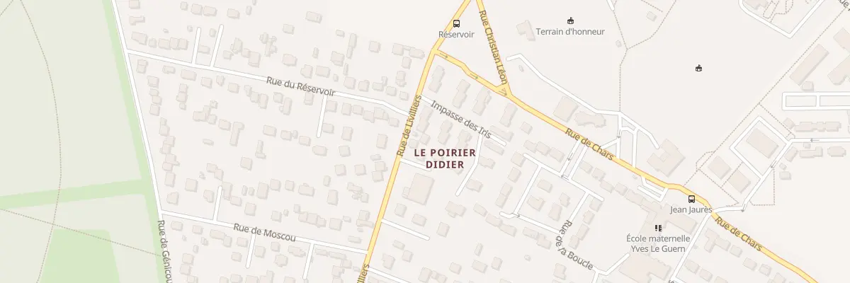 Plan du 104Q Rue de Livilliers à Osny