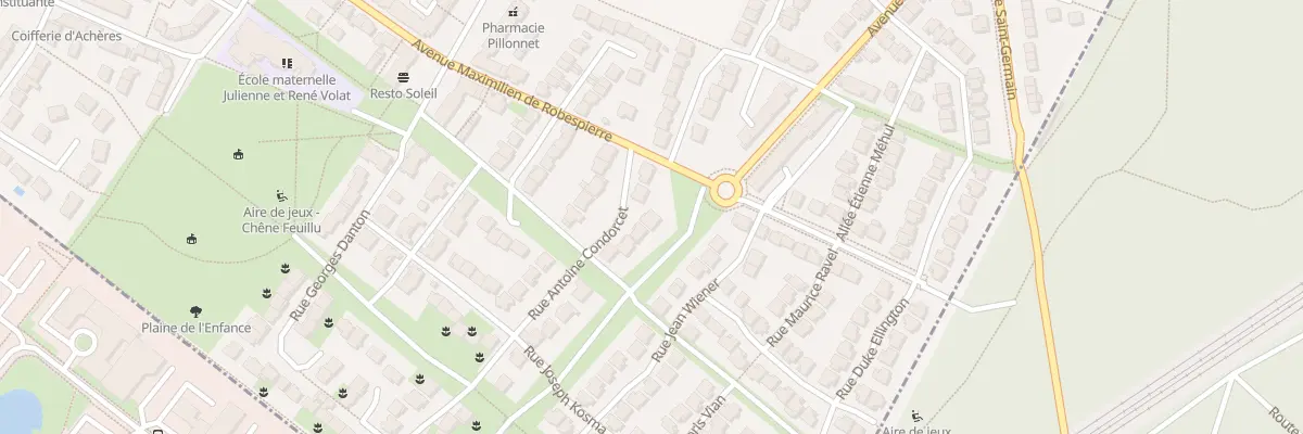 Plan du 5 Rue Antoine de Condorcet à Achères