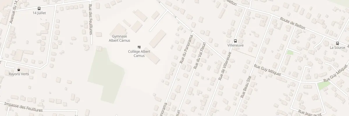 Plan du 8 Rue du Panorama à Vierzon