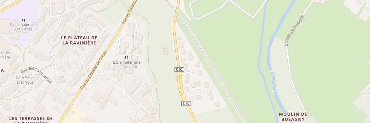 Plan du 9005 Rue des Pâtis à Osny