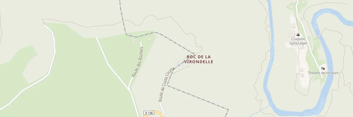 Plan du 1 Rte de Coste Courte à Saint-Bonnet-les-Tours-de-Merle