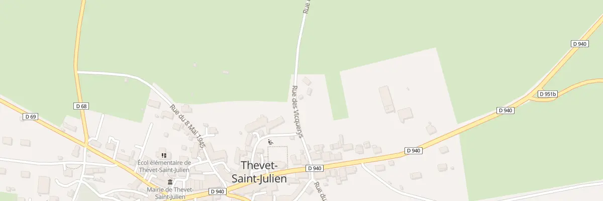 Plan du 4 Chem des Vicquerys à Thevet-Saint-Julien