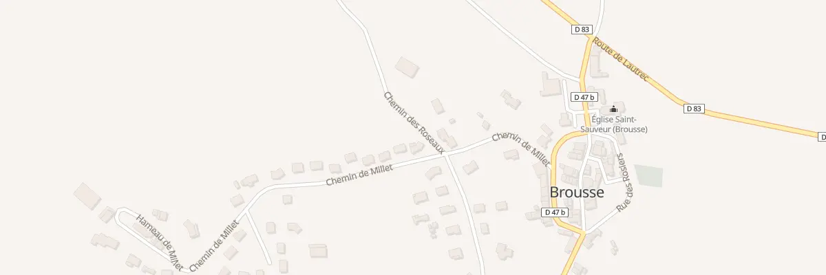 Plan du 14 Che de Millet à Brousse